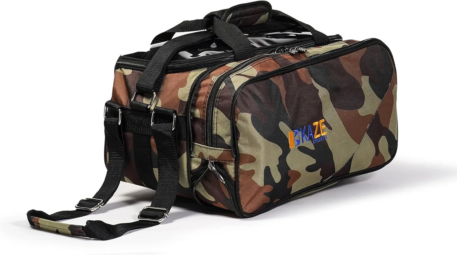 2 Ball Compact Bowling Tote Roller with Expandable Shoe Storage