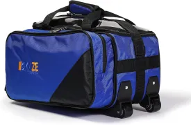 2 Ball Compact Bowling Tote Roller with Expandable Shoe Storage