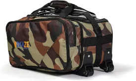 2 Ball Compact Bowling Tote Roller with Expandable Shoe Storage