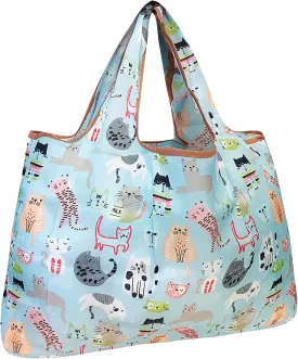 Allydrew Large Foldable Tote Nylon Reusable Grocery Bags