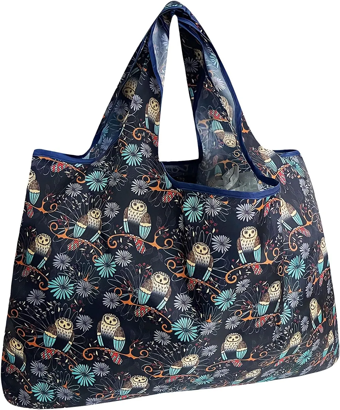 Allydrew Large Foldable Tote Nylon Reusable Grocery Bags