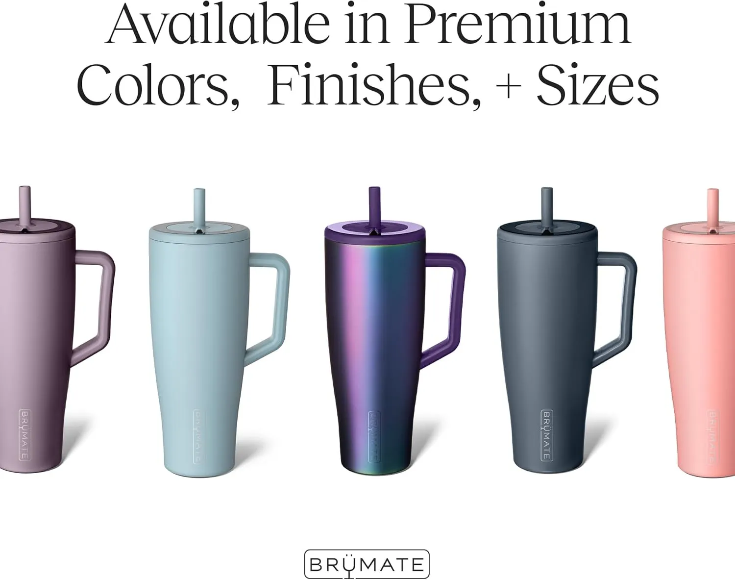 BrMate Era 40 oz Tumbler with Handle and Straw | 100% Leakproof Insulated Tumbler with Lid and Straw | Made of Stainless Steel | Cup Holder Friendly Base | 40oz (Mocha)
