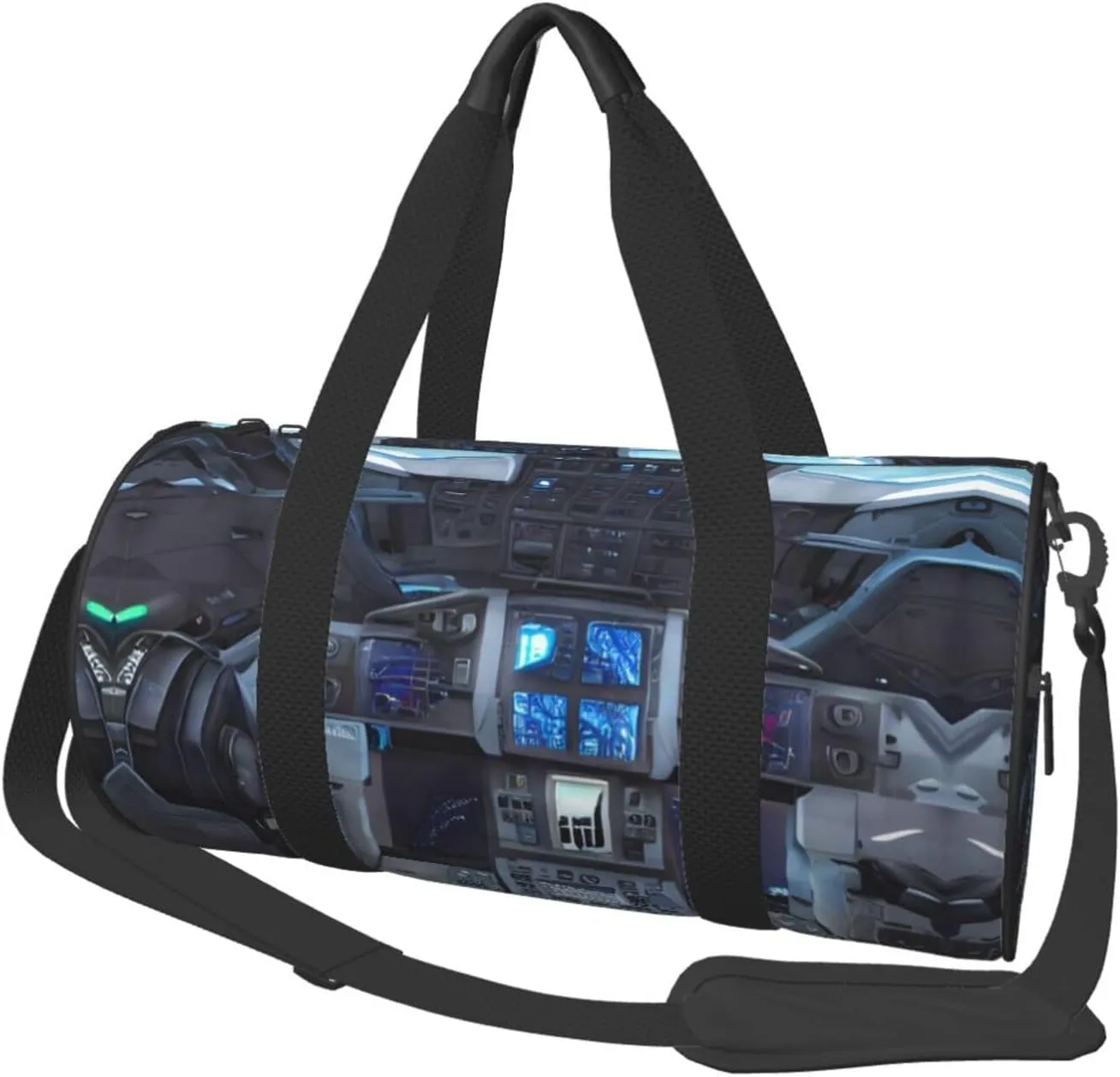Cabin of the Future Large Capacity Travel Bag - Durable Sports Duffel Bag for Hiking, Vacation, Fitness and Business