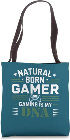 Hardcore Gamer Life Gaming DNA Design Tote Bag