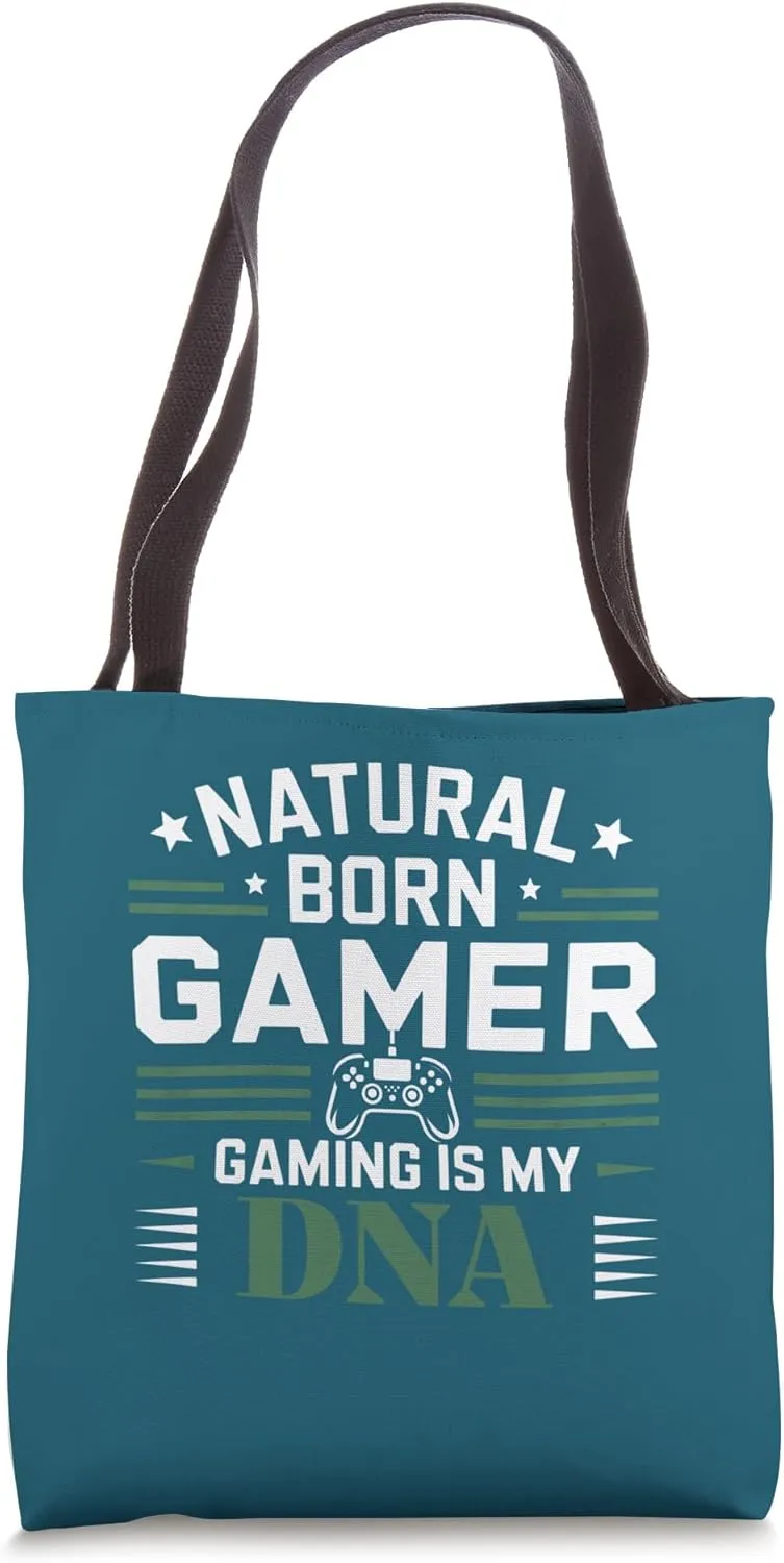 Hardcore Gamer Life Gaming DNA Design Tote Bag
