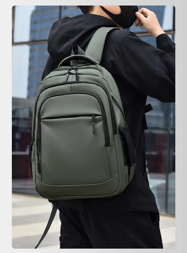 Laptop Backpack, Business Travel Durable Laptop Backpack For Men Women-Green