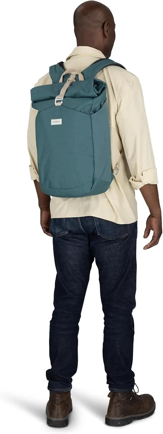 Osprey Arcane Roll Top Commuter Backpack, Toffee Orange