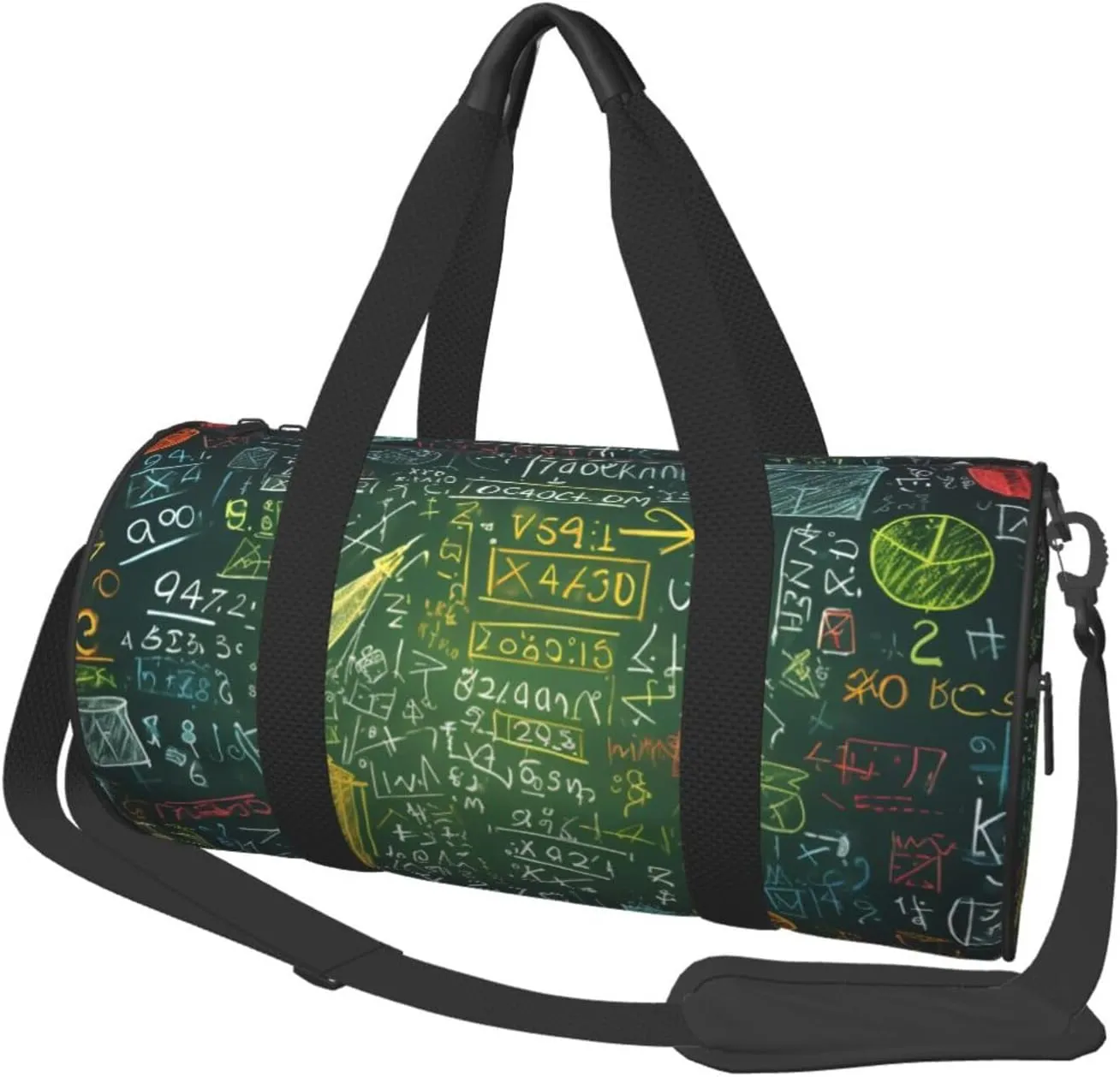 Sports Gym Bag for Women Men Travel Duffel Bag Tote Weekender Bag Carry on Overnight Bag for Travel Swimming Fitness Workout Sports Math question Duffle Bag
