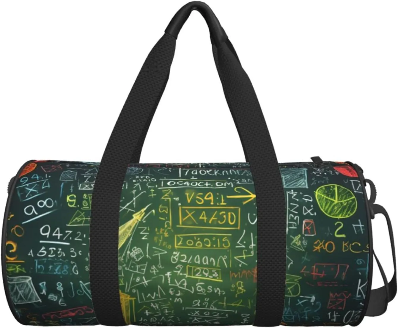 Sports Gym Bag for Women Men Travel Duffel Bag Tote Weekender Bag Carry on Overnight Bag for Travel Swimming Fitness Workout Sports Math question Duffle Bag