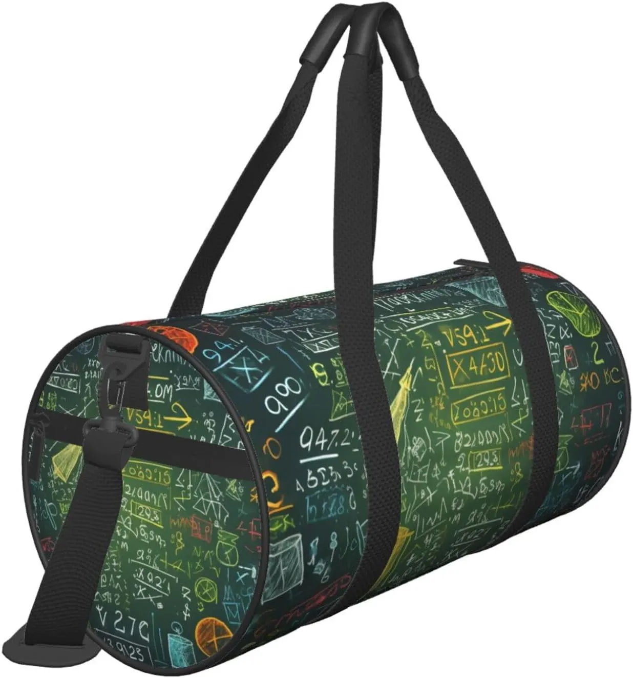 Sports Gym Bag for Women Men Travel Duffel Bag Tote Weekender Bag Carry on Overnight Bag for Travel Swimming Fitness Workout Sports Math question Duffle Bag
