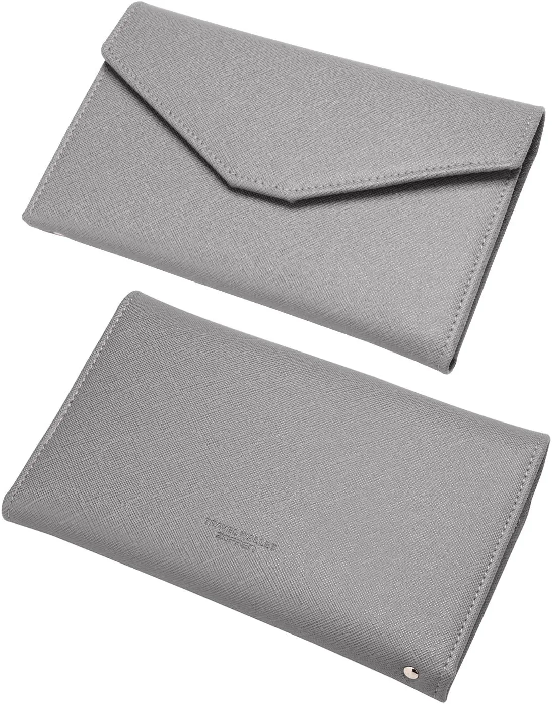 ZOPPEN Mulit-purpose Rfid Blocking Passport Holder Travel Wallet (Ver.4) Passport and Vaccine Card Holder ComboTri-fold Document Organizer Travel Essentials