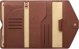 ZOPPEN Mulit-purpose Rfid Blocking Passport Holder Travel Wallet (Ver.4) Passport and Vaccine Card Holder ComboTri-fold Document Organizer Travel Essentials